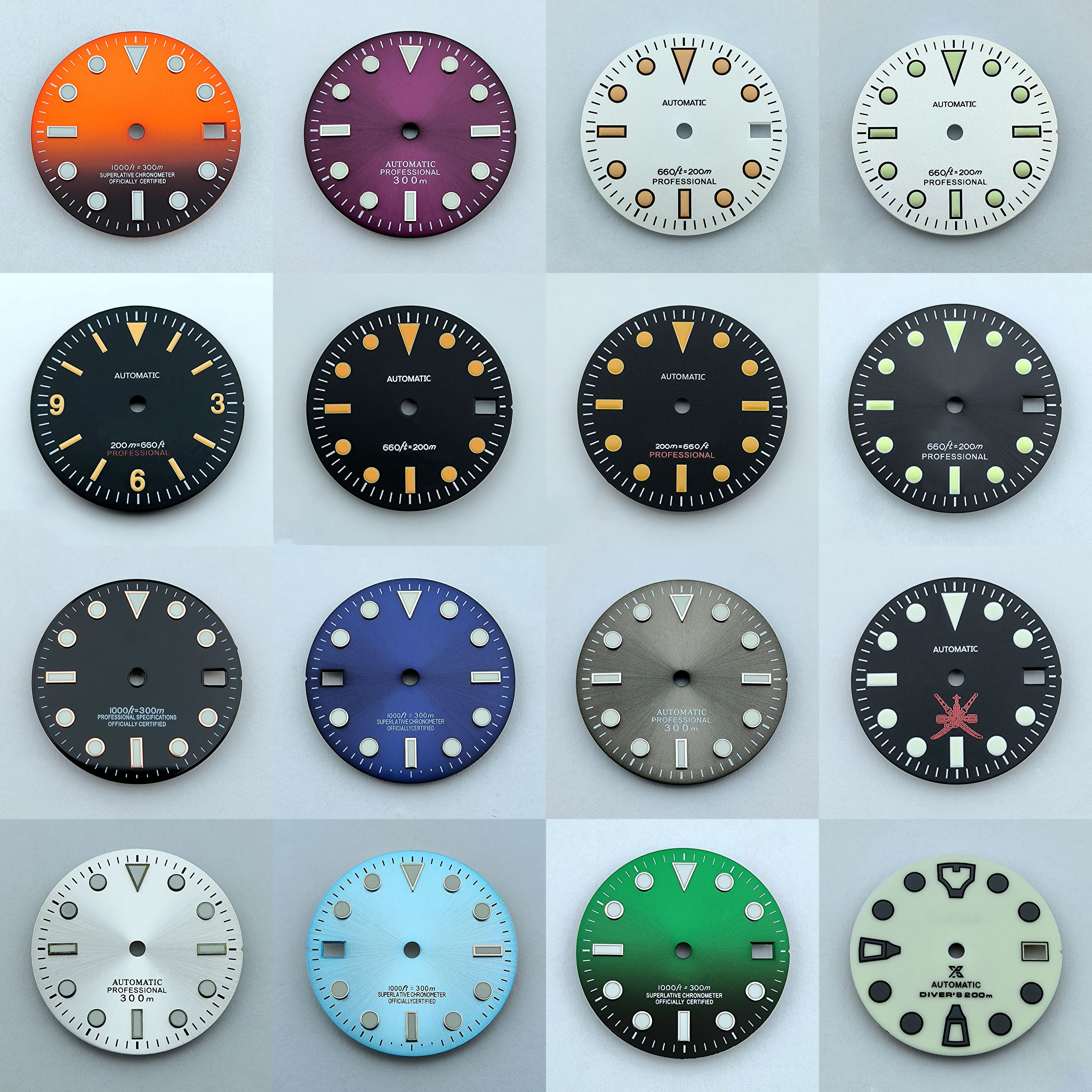 Nh35/Nh36 Dial Vk63 Dial S Dial 28.5Mm/31.5Mm Luminoso Adatto Per Nh35 Nh36 Movimento Accessori Per Orologi Strumento Di Riparazione