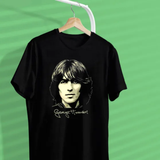 Maglietta Da Uomo Nera Gitar Singned George