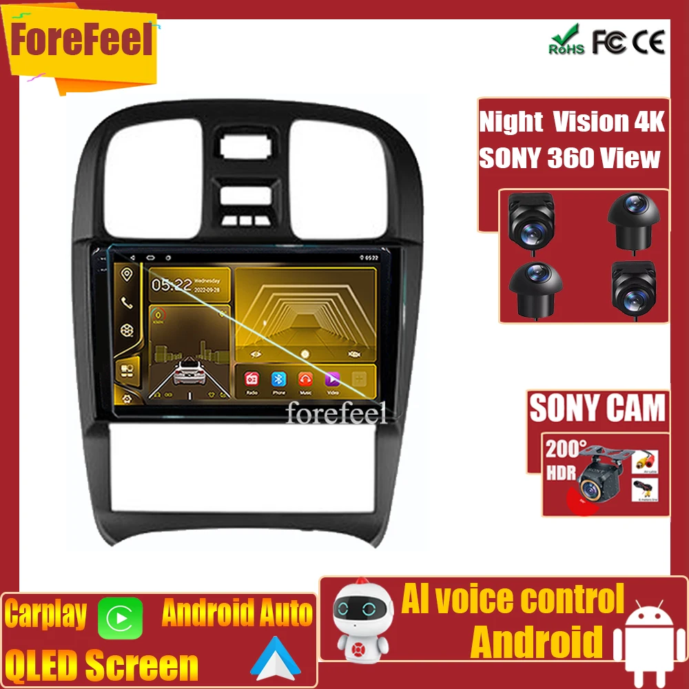 Bt 7862 Per Hyundai Sonata Ef 2001 - 2012 Monitor Video Carplay Autoradio Touchscreen Radio Navigation Unità Principale Wifi Dvd Stereo