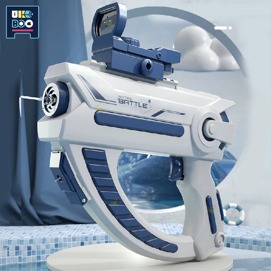 Space Automatic Electric Water Cannon Cool Summer Beach Pool Play Toys Giochi All'Aperto Shooting Battle Water Gun For Kids