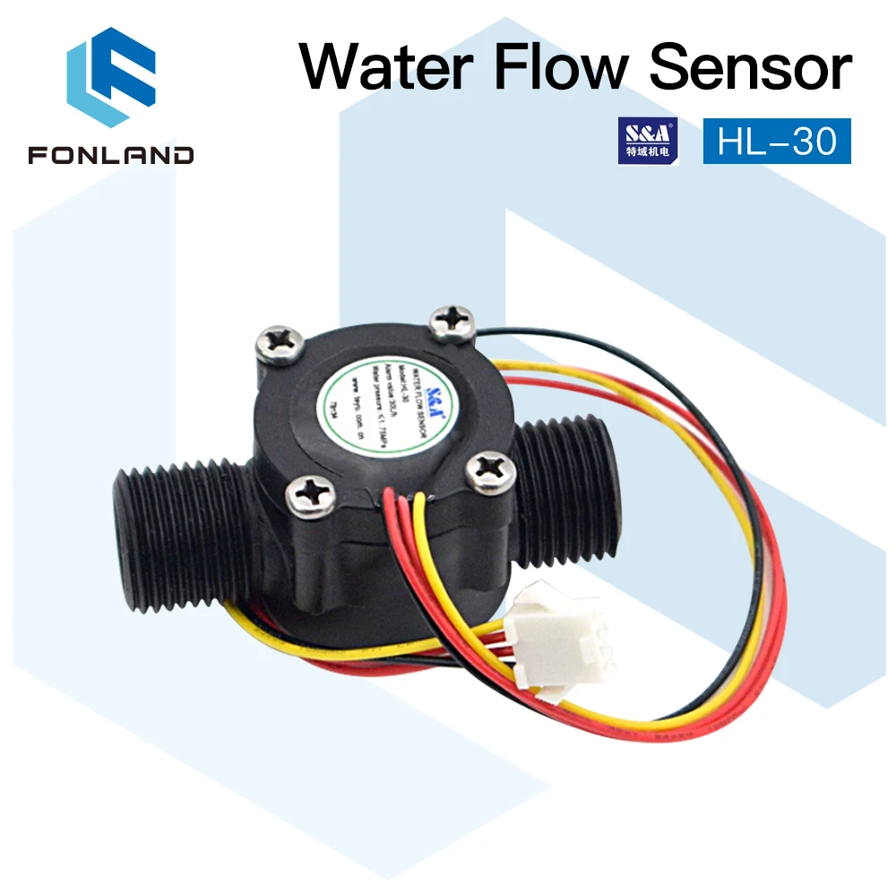 Fonland Water Flow Switch Sensor Hl-30 Per S & A Chiller Per Macchina Da Taglio Per Incisione Laser Co2