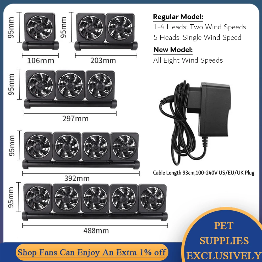 Mini Fish/Reef Tank Ventola Di Raffreddamento 100-240V Eu/Us/Uk Plug Acuario Cooler Muto Controllo Dell'Aria Refrigeratore D'Acqua Accessori Per Acqua