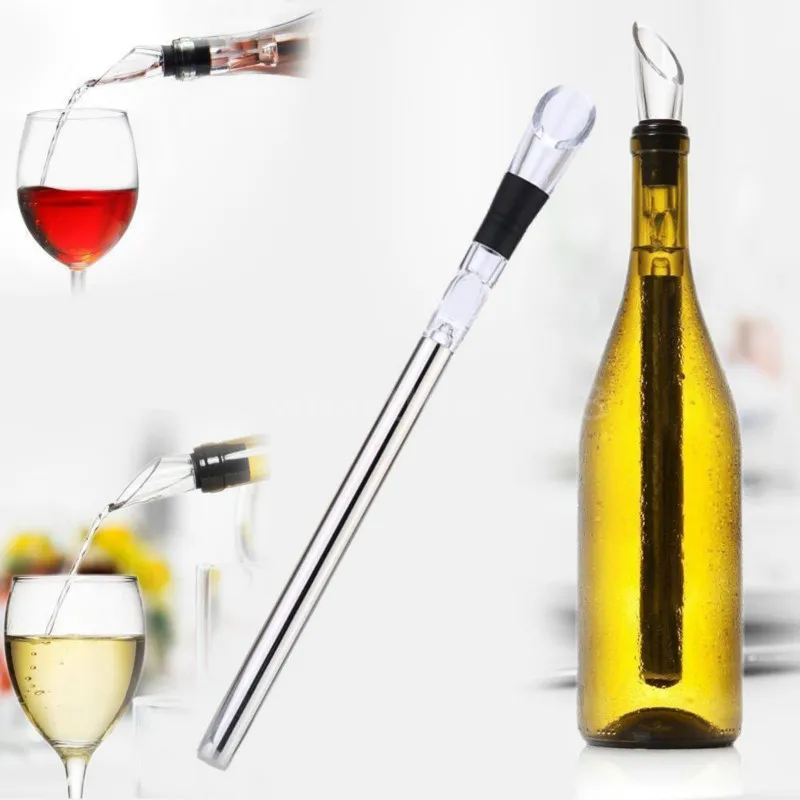 Versatore Per Vino In Acciaio Inossidabile Ice Chill Wine Bar Wine Chiller Cooling Stick Ice Wine Stick