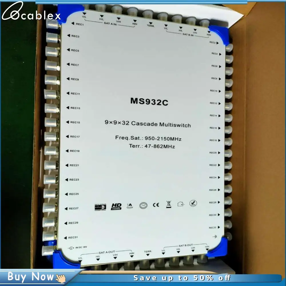 Multiswitch Satellitari 8 Satellite If, 1 Ingressi Tv Terrestre Per 32 Ricevitori Satellitari Amplificatore Incorporato A Bassa Perdita Di Inserzione
