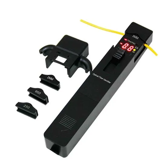 Firstfiber Ff-3306B Palmare Fibra Ottica Identifier Per Fibra Nuda/0.9/2.0/3.0 In Metallo Cavo In Fibra Tester Scuro Cavo Tester