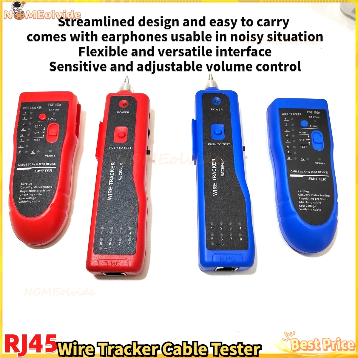 Telefono Lan Network Cable Tester Cat5 Cat6 Rj45 Utp Stp Detector Line Finder Telefono Wire Tracker Tracer Diagnostic Tone Tool