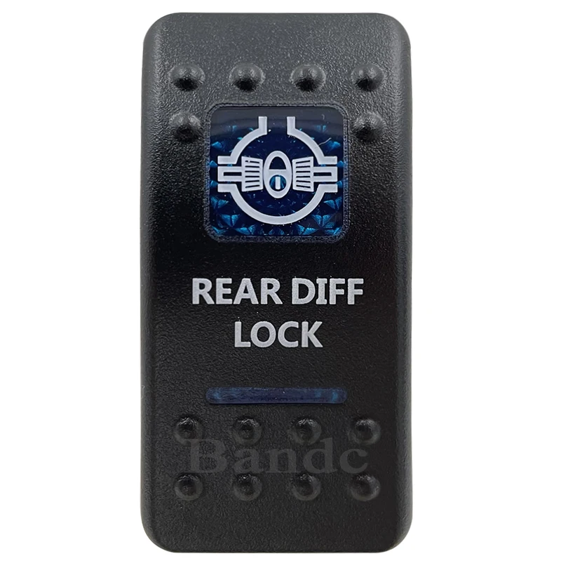 Solo Tappo Di Copertura! Car Boat Rv Rear Diff Lock Interruttore A Bilanciere Coperchio Coperchio Finestra Blu Accessori Per Tappi Di Controllo Etiche
