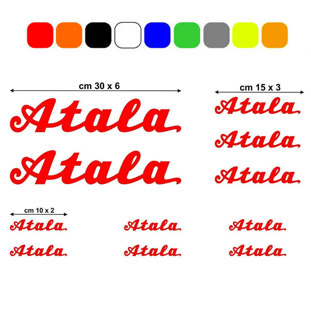 Kit Adesivo Da Parete Tuning In Vinile Per Telaio Bici Da Strada Atala Mtb