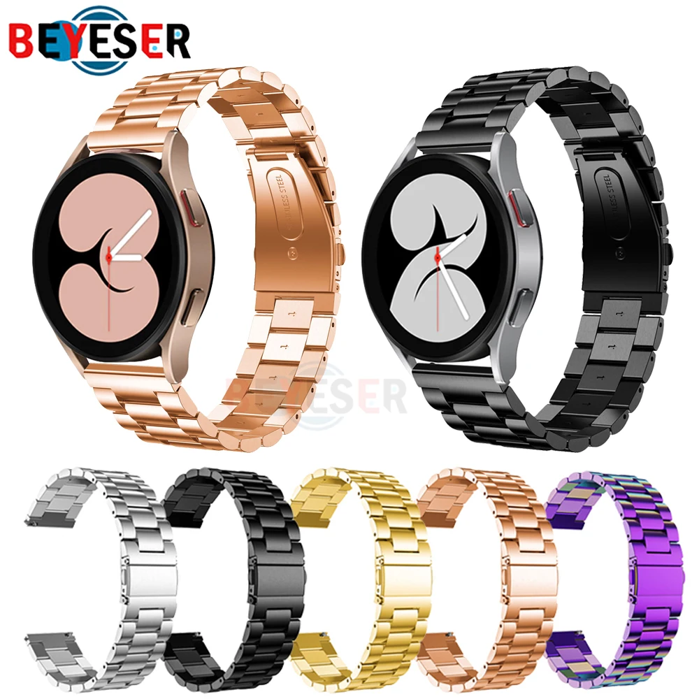 Cinturino In Acciaio Inossidabile Per Samsung Galaxy Watch 4 40Mm 44Mm Cinturino Smart Watch Per Samsung Galaxy Watch 4 Classic 42Mm 46Mm Correa