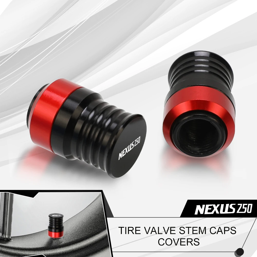 Nexus250 Logo Motorcycle Accessorie Wheel Tire Valve Stem Caps Airtight Cover For Gilera Nexus 250 E3 2006 2007 2008 Nexus250
