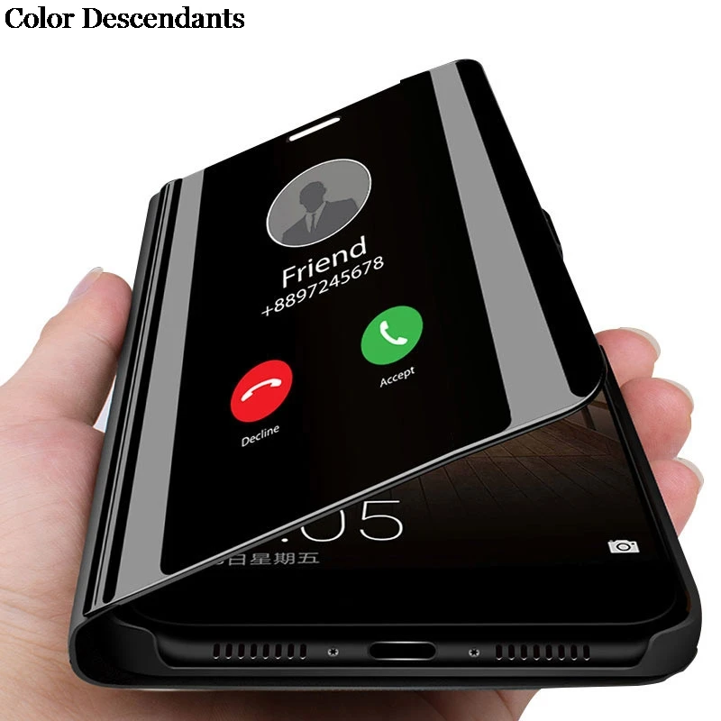 Custodia Smart Mirror Per Samsung Galaxy M11 (6.4In) Cover Magnetica Flip Pelle Coque Etui M 11 11M M115 Sm-M115F Galaxym11 2020