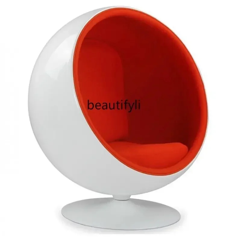 Nordic Floor Zorb Ball Frp Leisure Egg Shell Chair Divano Singolo