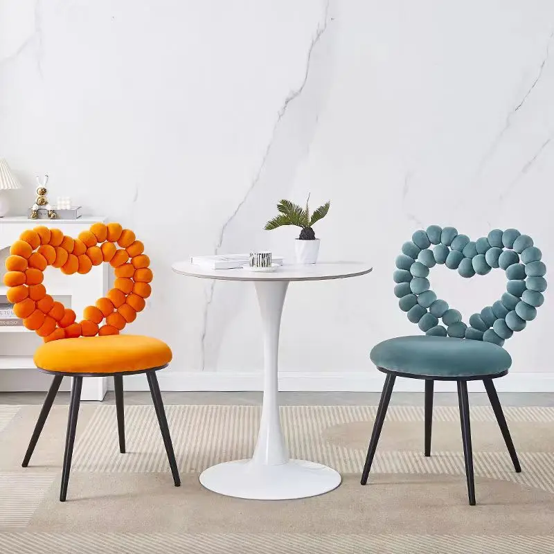 Sedie Da Soggiorno Sedia A Sfera D'Amore Mobili Per La Casa Sedia Da Trucco Sedia Da Toeletta Sedia Con Schienale Sedia Da Pranzo Sedia Arcobaleno Ril
