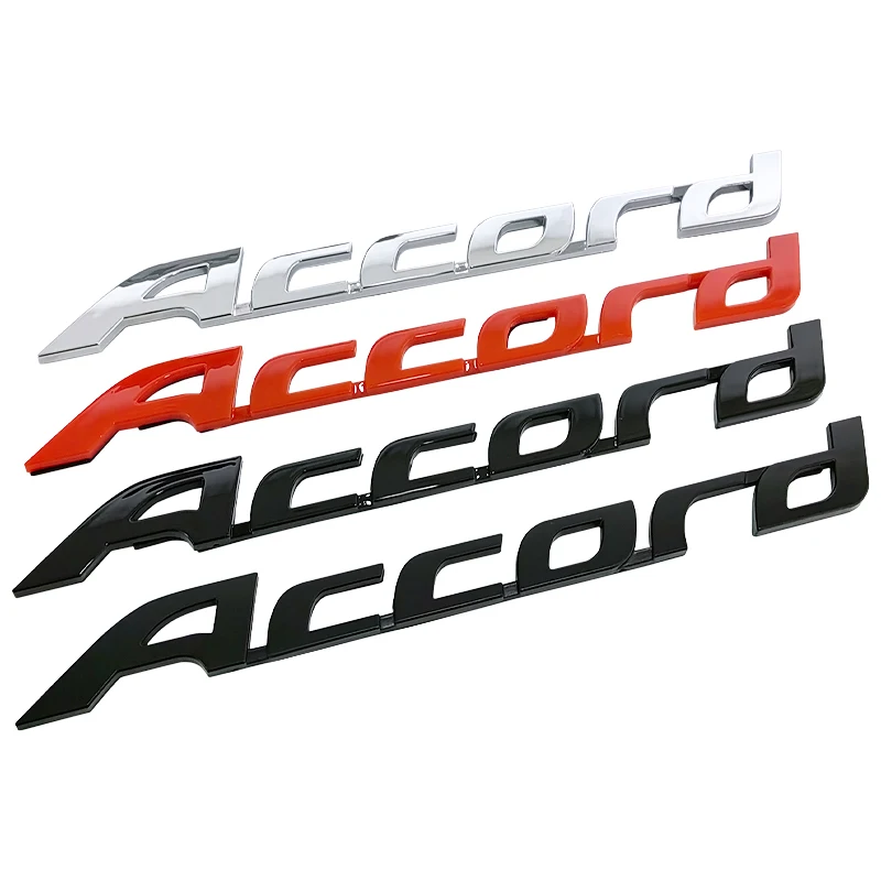 Jdm Car Aluminium Sticker Emblem Trunk Decorazione Esterna Per Honda Accord 10Th 7Th 8Th 9Th Gen Accessori Per Auto