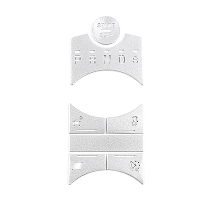 7Pcs Car Central Control Gear Button Cover Decorazione Sticker Per Jaguar Xf 2012-2015