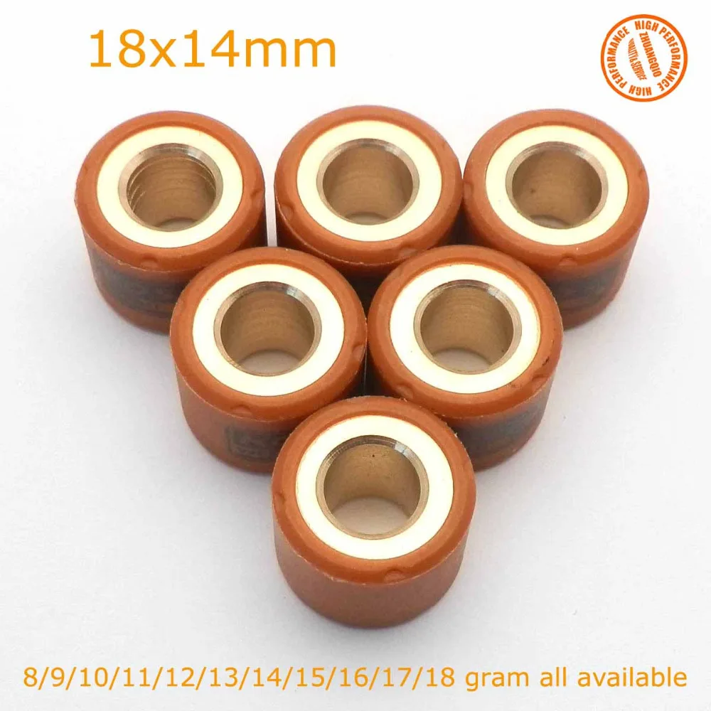Prestazioni Variatore Rulli Di Scorrimento Pesi 18X14Mm 8 - 18G Gram Per Gy6 150 125Cc Koso 157Qmj Scooter 4 Tempi Go Kart