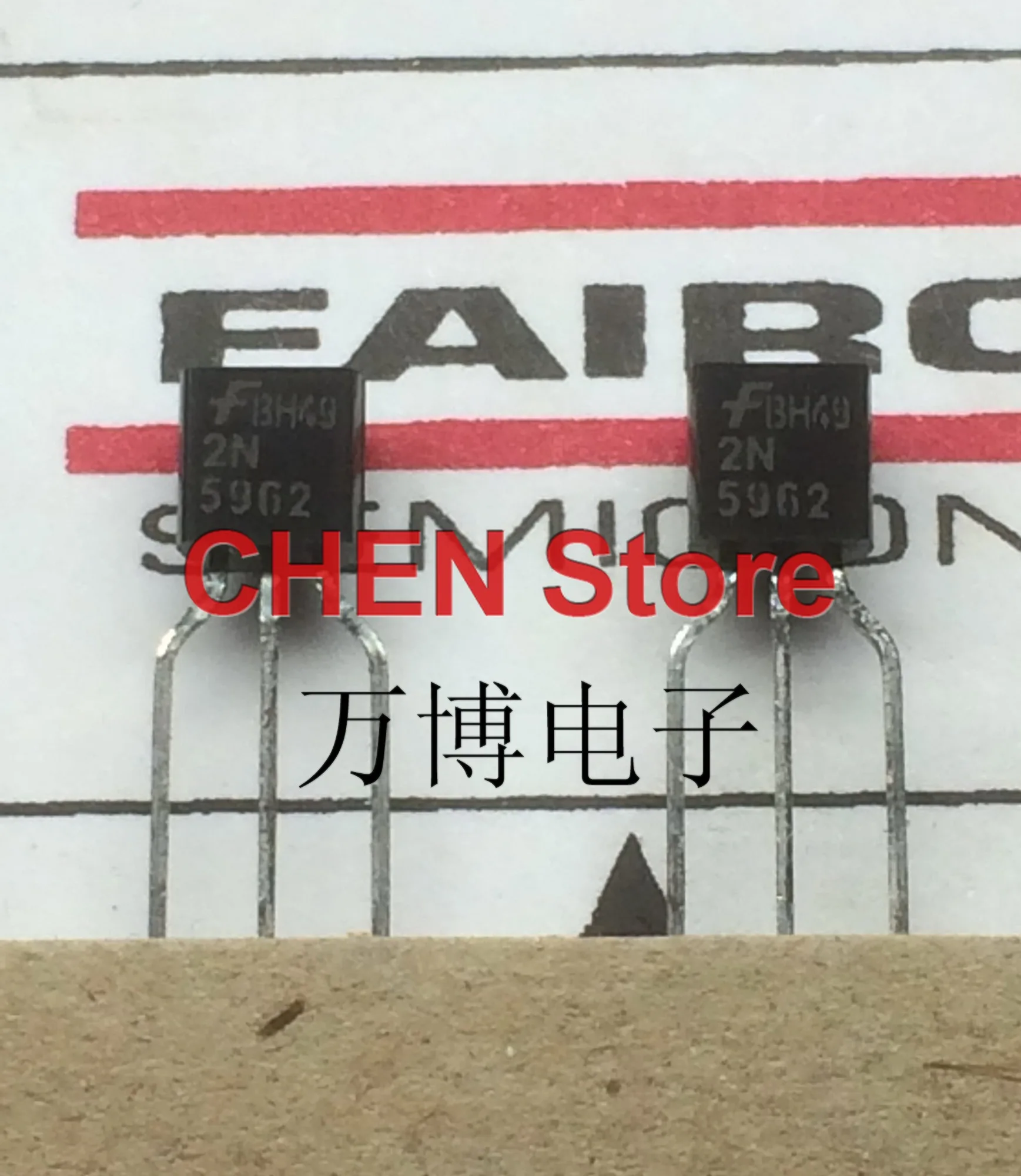 10 Pz New Fairchild 2N5962 To-92 Transistor 5962 Triodo Naim Laser Word