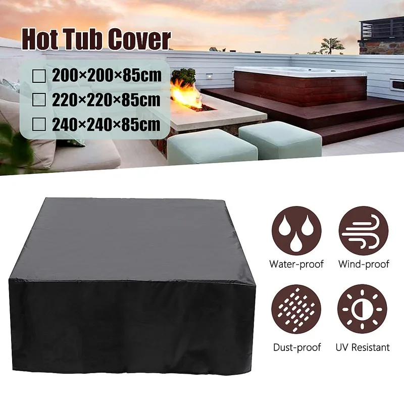 Tappo Antipolvere Universale Per Vasca Idromassaggio Impermeabile Jacuzzi Protezione Spa Per Tutte Le Stagioni A Prova Di Uv Hotspring Snow Rain