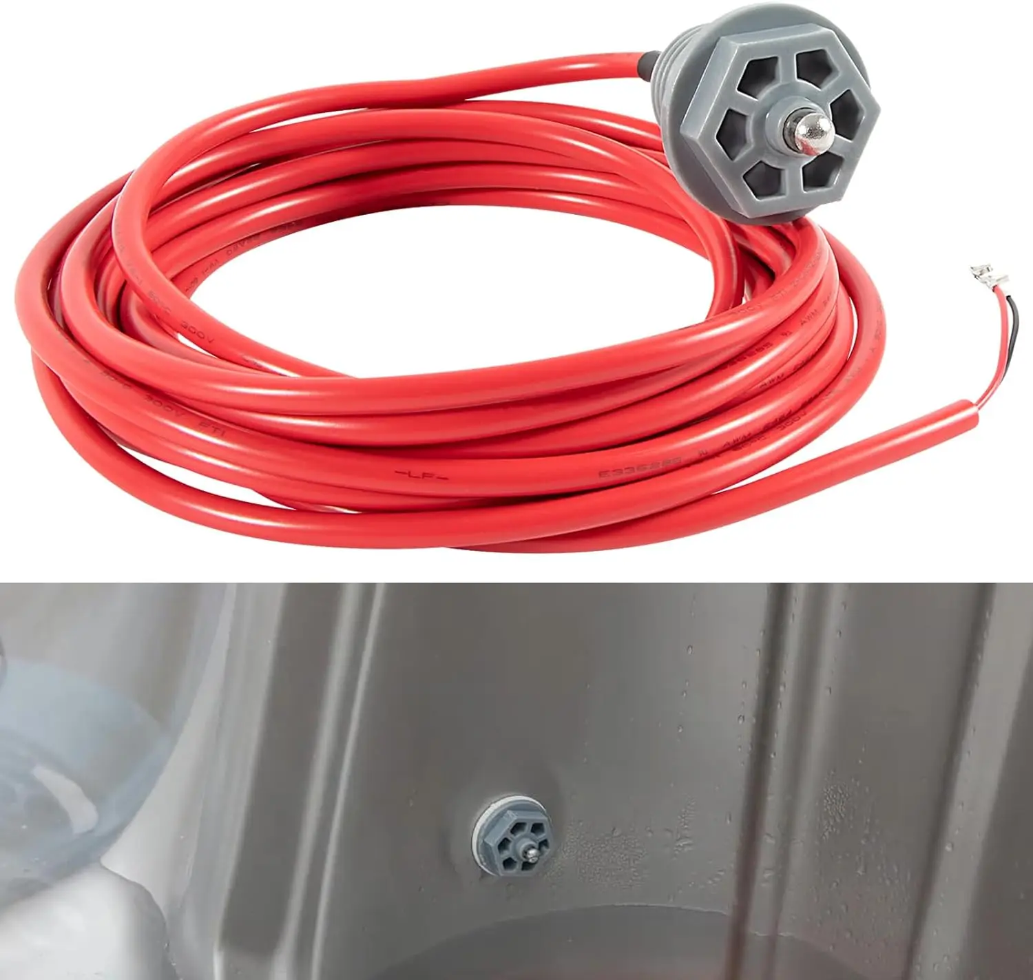 Chuangqian Per Sundance 6600-166 Sensore Di Temperatura Adatto Per Spa Sundance E Vasche Idromassaggio Idromassaggio, Con Connettori A Dita Arricciate