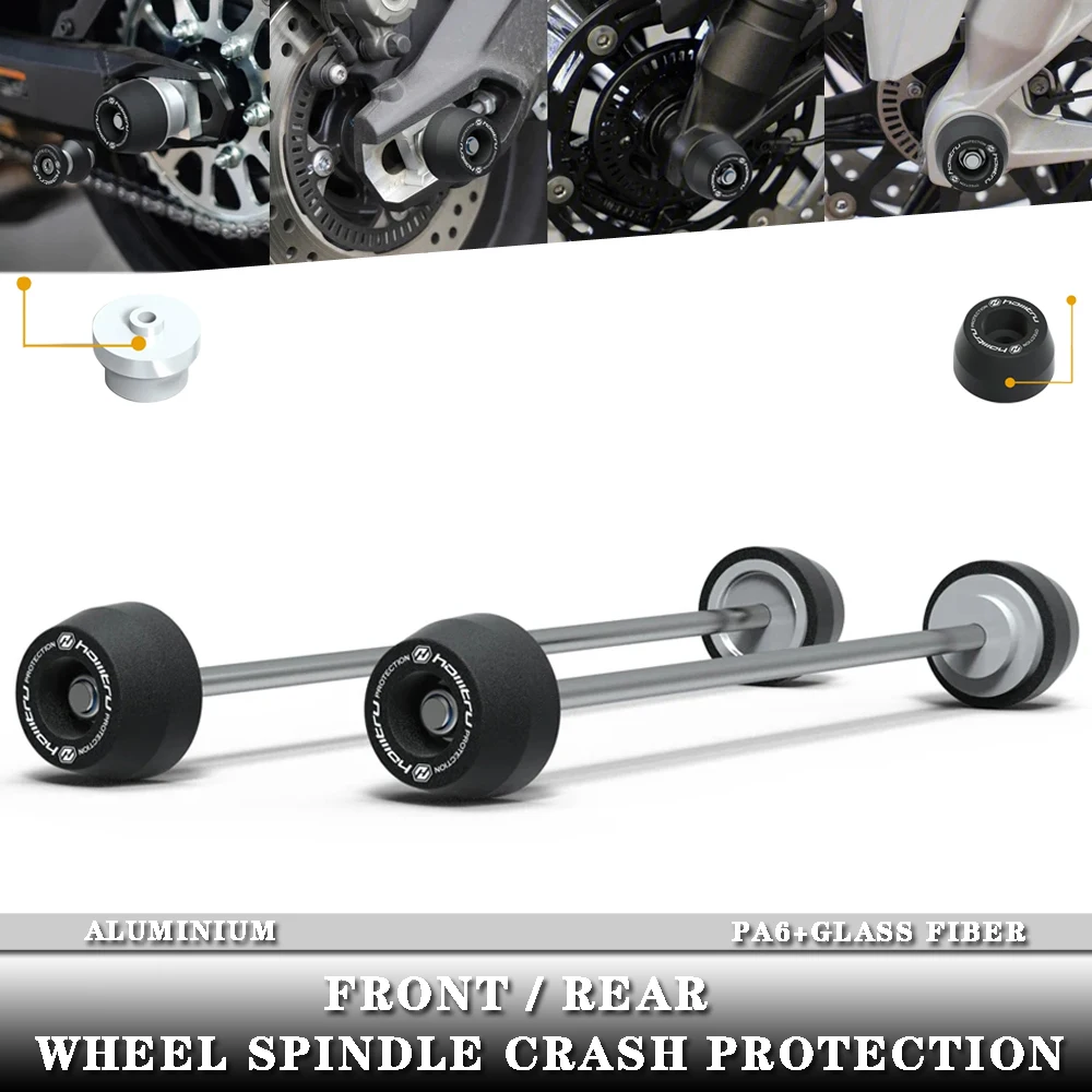 Per Ducati Scrambler 800 Desert Sled / Scrambler 800 Desert Sled Fasthouse / 2017-2022 Anteriore Posteriore Ruota Mandrino Protezione Dagli Urti