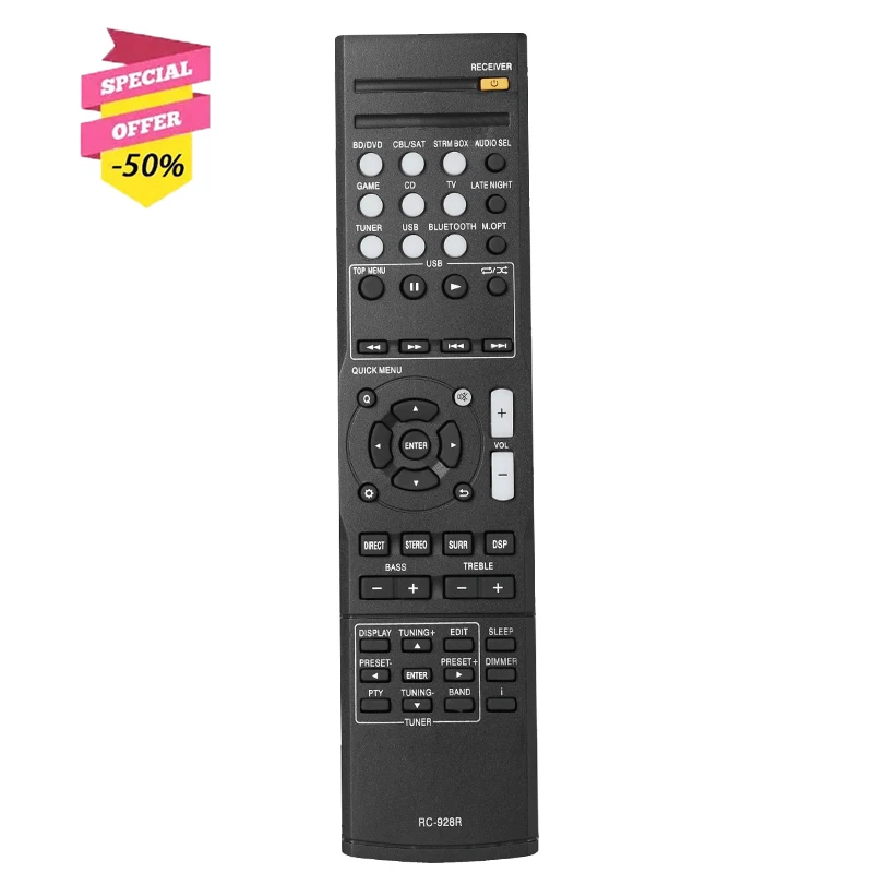 Nuovo Telecomando Rc-928R Rc928R Compatibile Con Ricevitore Av Onkyo Ht-S3800 Ht-S3900 Htp-395 Ht-R395 Controller Di Ricambio