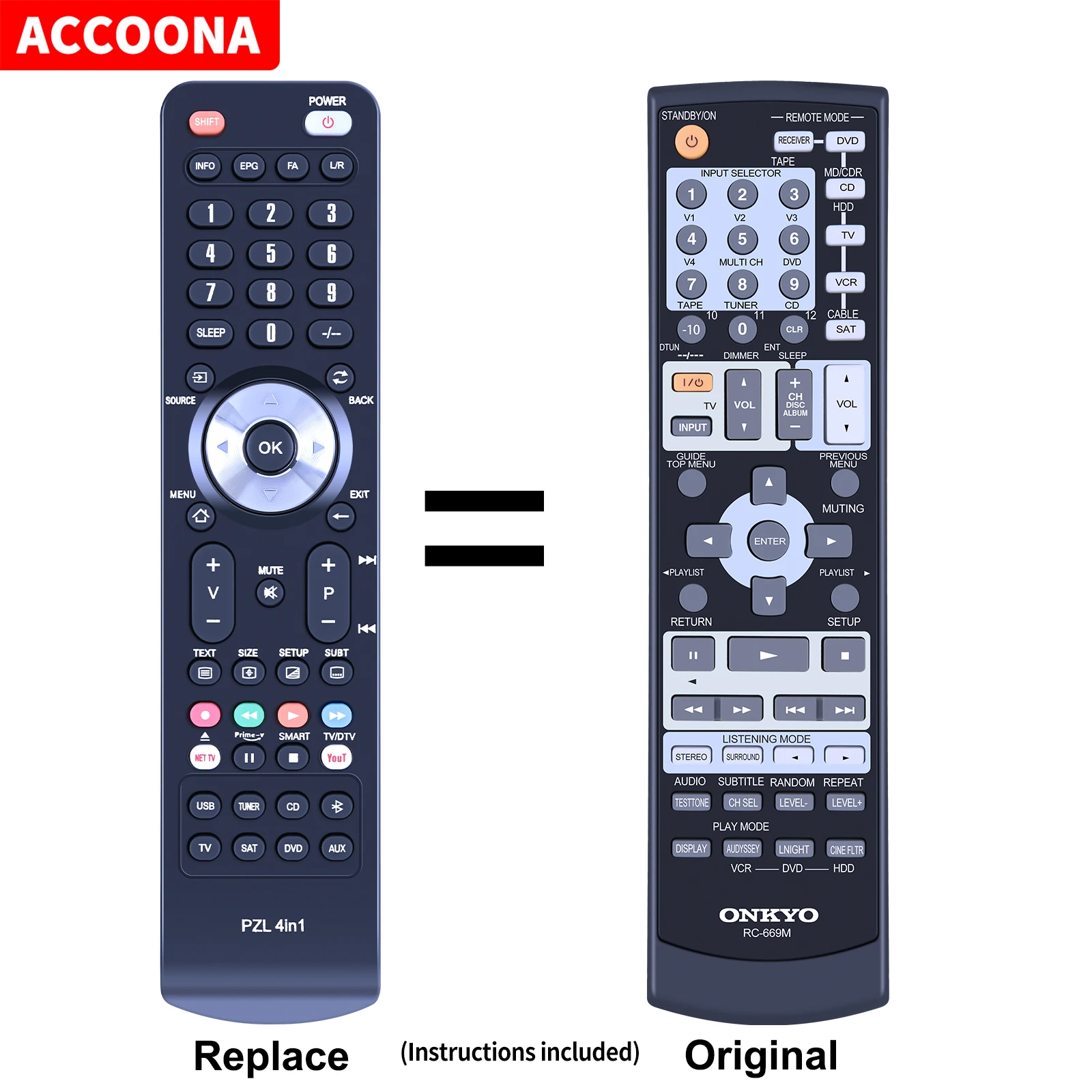 Telecomando Rc-669M Per Onkyo Ht-R640