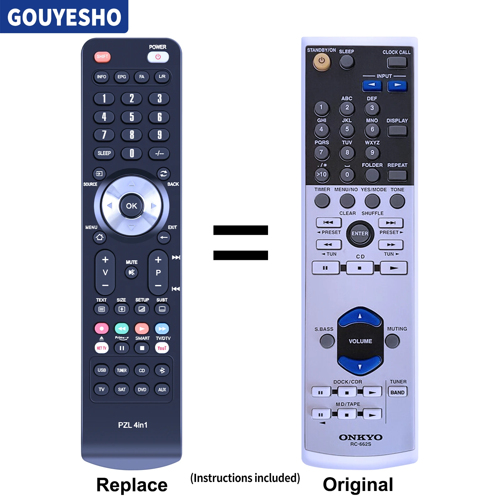Nuovo Telecomando Rc-662S Per Onkyo Cr535 Cr715 Cr-535 Cr-715 Cr715Dab
