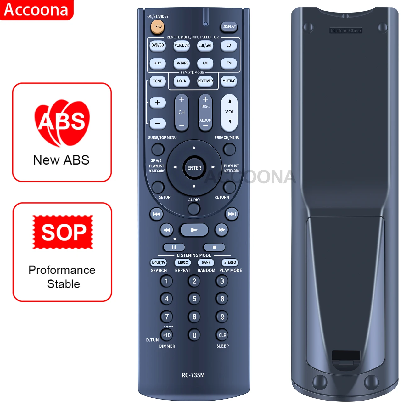 Telecomando Per Onkyo Rc-735M Rc-743M Tx-Nr616 Tx-Nr626 Ht-S5400 Ht-S5500