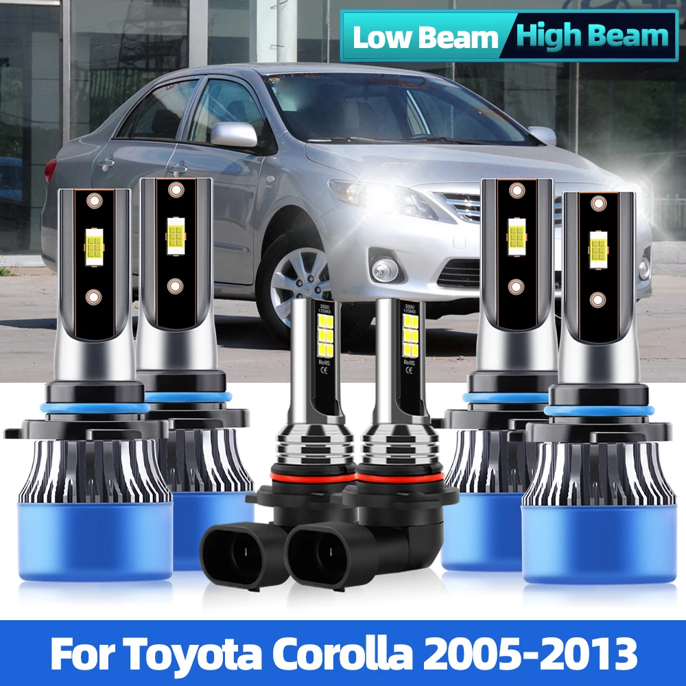Led Car Headlight Hb3 9005 Hb4 9006 H11 Canbus Led Fari Lampadine Fendinebbia Per Toyota Corolla 2005-2009 2010 2011 2012 2013