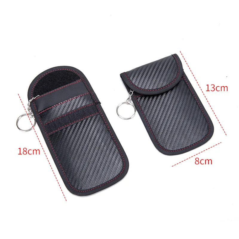 New Car Key Signal Blocker Case Borsa Di Blocco Magnetica Portatile Faraday Cage Fob Pouch Keyless Rfid Blocking Bag Accessori Per Auto