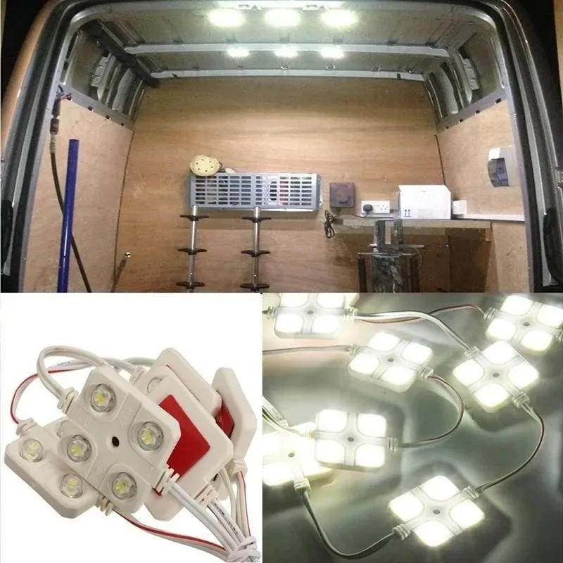 2024 20 Led Car Roof Light Kit Van Illuminazione A Soffitto Interna Cargo Per Camper Lampada Interna Per Camper Barca Rimorchio Camion Van