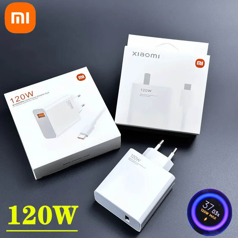 Caricabatterie Xiaomi Originale Caricabatterie Rapido Da 120W Ricarica Rapida Xiaomi 10 Redmi K30 Pro/10X Pro Laptop Air