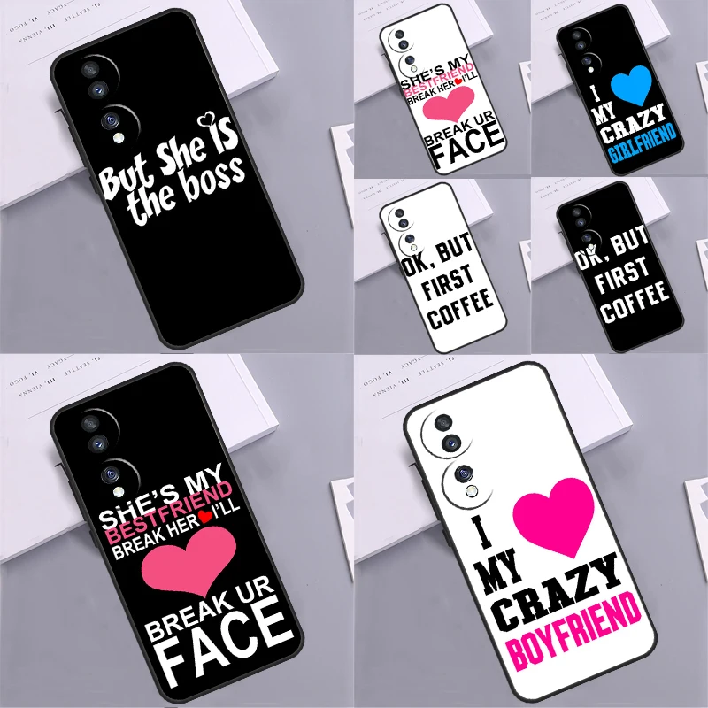 Coppia Di Amanti Best Friends Custodia Abbinata Per Honor 70 50 90 Lite X9A X8A X7A X6A 9X 8X Magic 5 Pro Magic 4 Lite X7 X8 X9 Cover