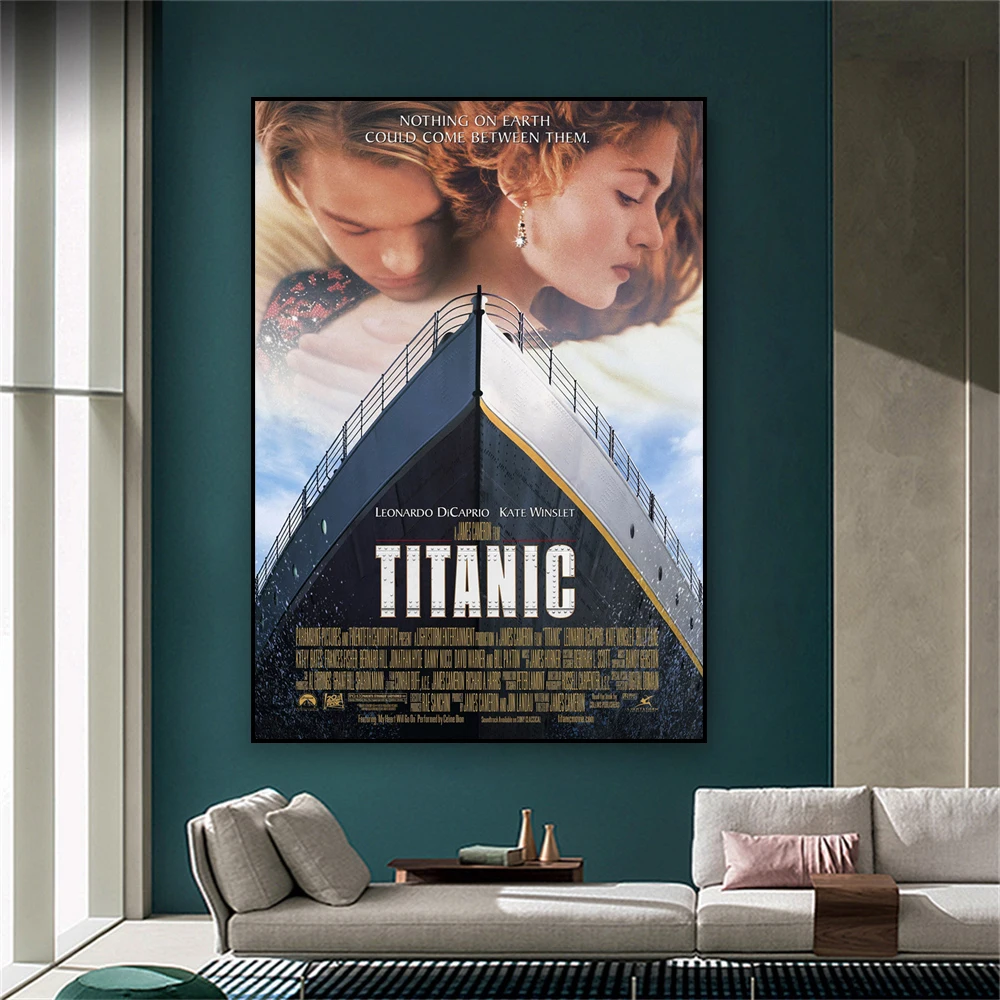 Classico Titanic Movie Poster Retro Movie Art Prints Mid Century Modern Film Prints Pittura Su Tela Minimalista Home Room Decor