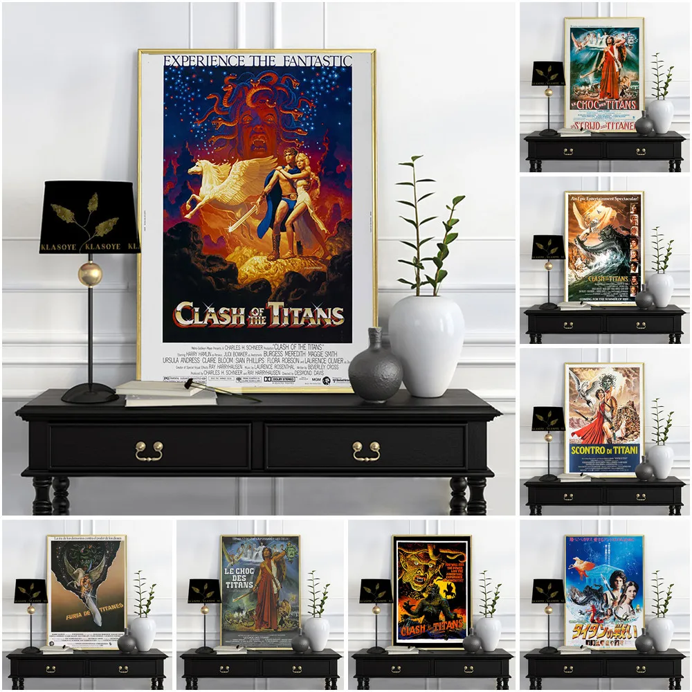 Clash Of The Titans Wolves Movie Print Poster Film Prints Art Wall Pictures Wall Art Room Home Decor Canvas Painting