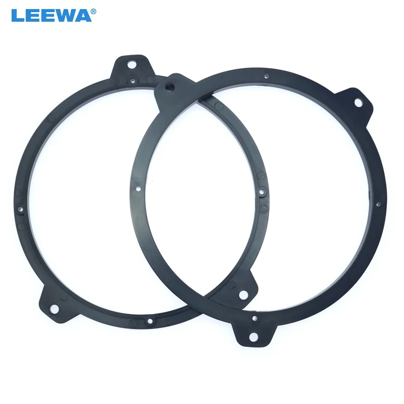 Leewa 2Pc Nero Da 6.5 Pollici Car Stereo Speaker Spacer Adapter Pad Per Bmw 3-Serie E46 1999- 2005 Altoparlante Zerbino Anelli
