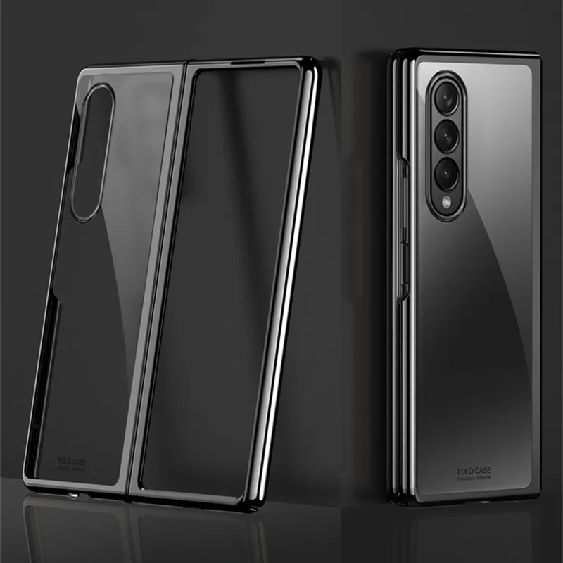 Per Cover Samsung Galaxy Z Fold 3 5G Custodie Armatura Custodia Trasparente Per Samsung Z Fold 3 Cover Per Samsung Z Fold 3 Fold3 Fundas