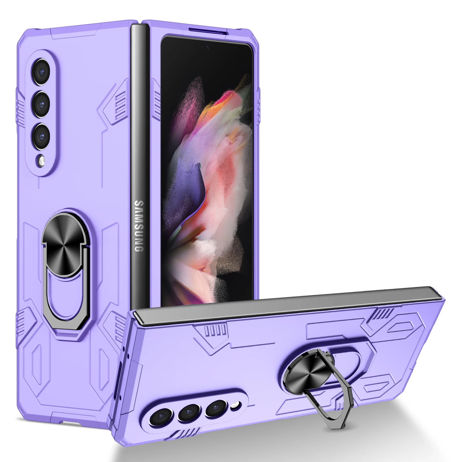 Per Samsung Z Fold3 Custodia Pieghevole Antiurto Per Samsung Galaxy Z Fold3 Fold3 Fold 3 5G Supporto Per Supporto Di Protezione Anticaduta Capa