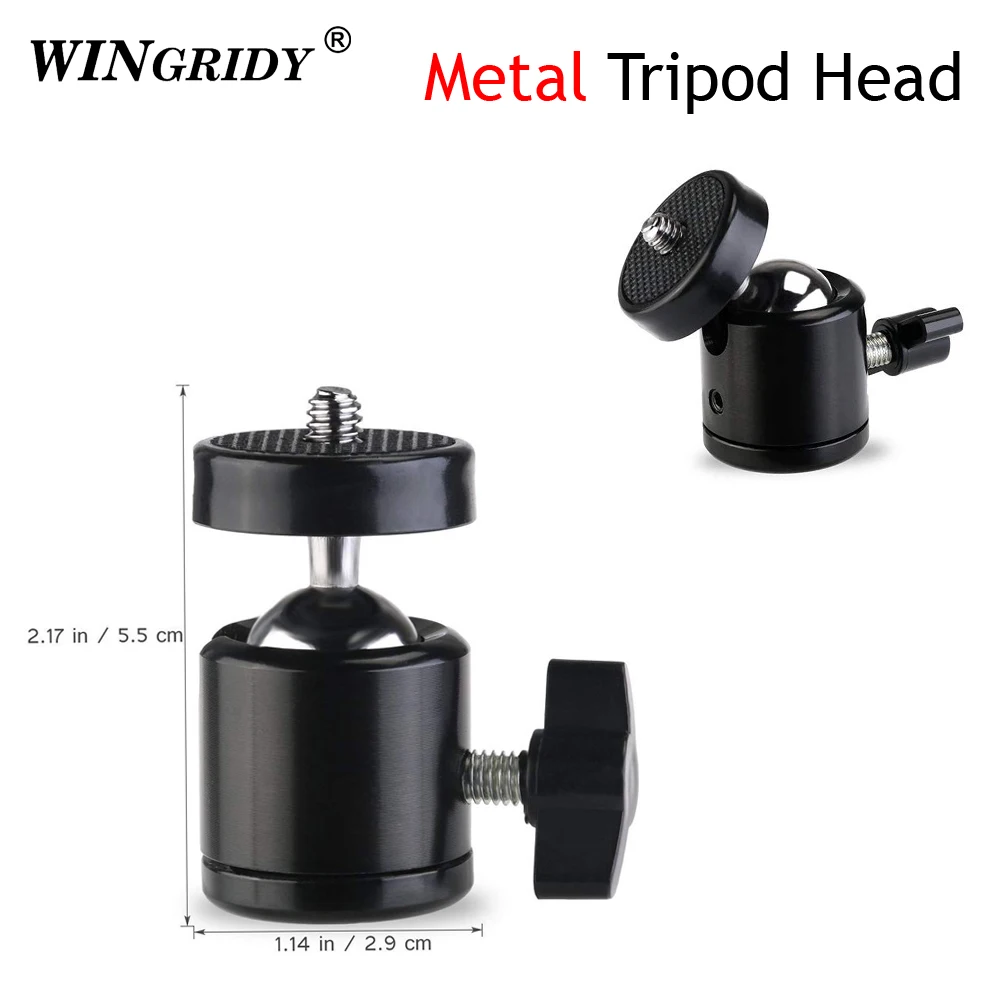 Mini Treppiede Wingridy Per Canon Nikon Sony Dslr Videocamera Dv Led Light Flash Staffa Con 1/4"
