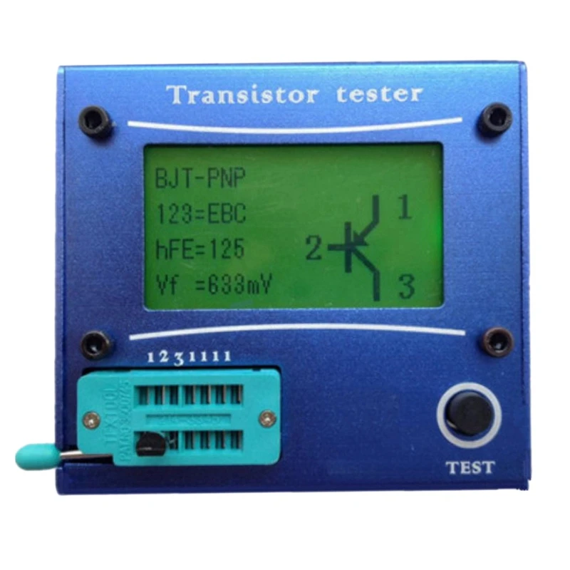 Lcr-T4 Transistor Tester Esr Meter Mega 328 Transistor Tester Con Custodia Blu
