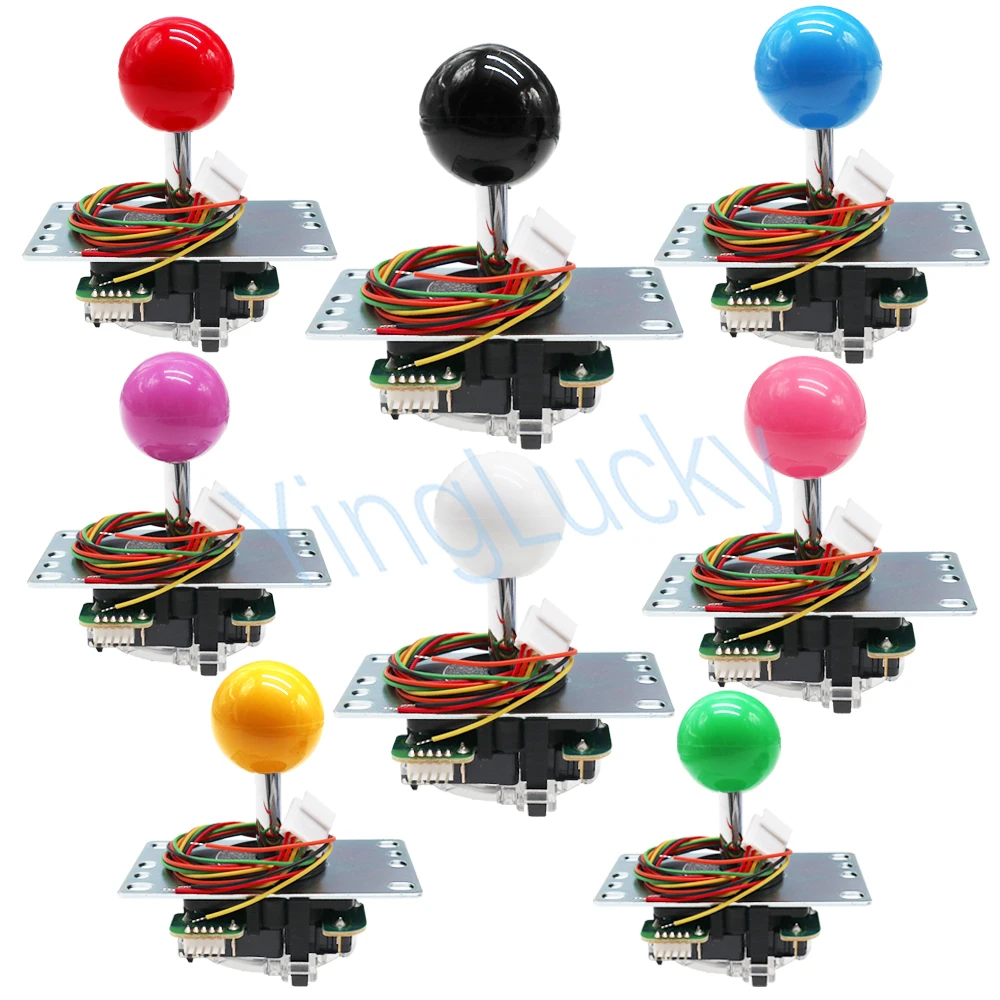 Sanwa Original Sanwa Jlf Tp 8Yt Sanwa Pc Kit Arcade Sanwa 5Pin Wire Per Jamma Arcade Game Part Fight Rocker Con Palla