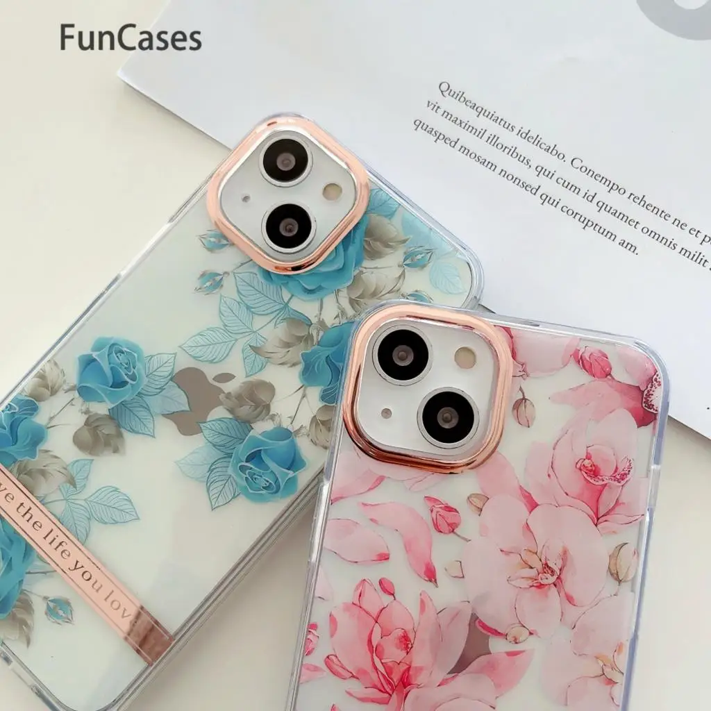 Paraurti Per Telefono Rosa Per Cellulare Apple Iphone 12 Custodie In Silicone Cover Cover Per Apple Iphone Carcaso 12 Pro Max 11 Estojo