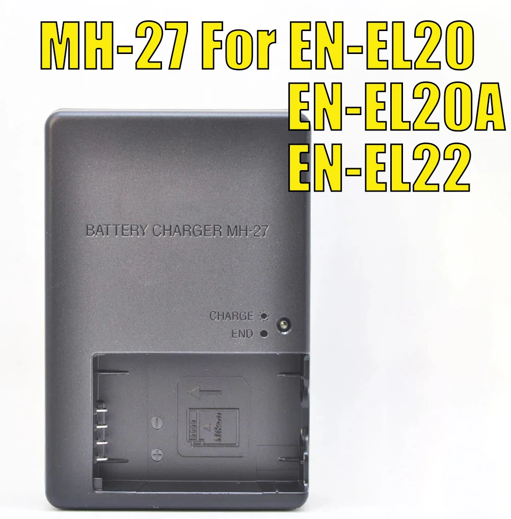 Caricabatteria Originale Mh-27 Mh27 Per Nikon En-El20 Nikon 1 J1, 1 J2, 1 J3, 1 V3, 1 S1,1 Aw1