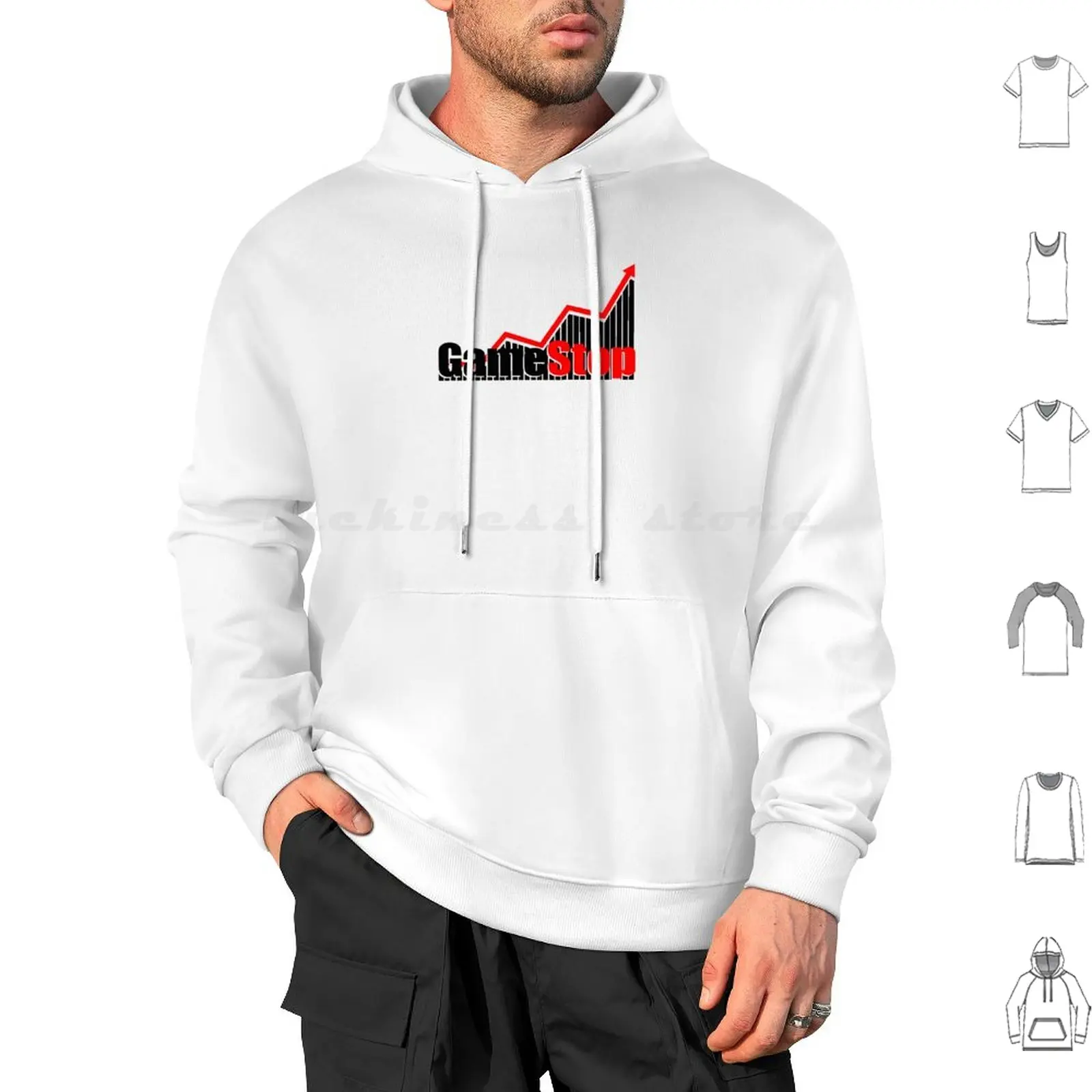 Game Stop Stock Felpe Con Cappuccio Manica Lunga Gamestop Wallstreetbets Gme Wsb Stonks Stock Reddit Stock Market R Wallstreetbets