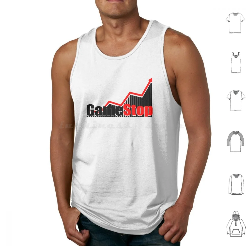 Game Stop Stock Canotte Gilet Senza Maniche Gamestop Wallstreetbets Gme Wsb Stonks Stock Reddit Stock Market R Wallstreetbets