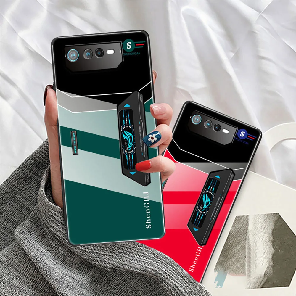 Custodia In Vetro Per Asus Rog Phone 6 Custodia Per Rog Phone 6 Pro Cover Posteriore In Vetro Temperato Rigido Per Asus Rog 6 Rog Phone 6 Pro