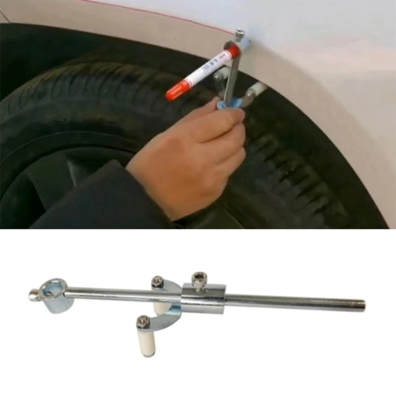 Auto Wheel Sopracciglio Scriber Argento Iron Paint Rib Line Recupero Dati Parallel Scribe Artefatto
