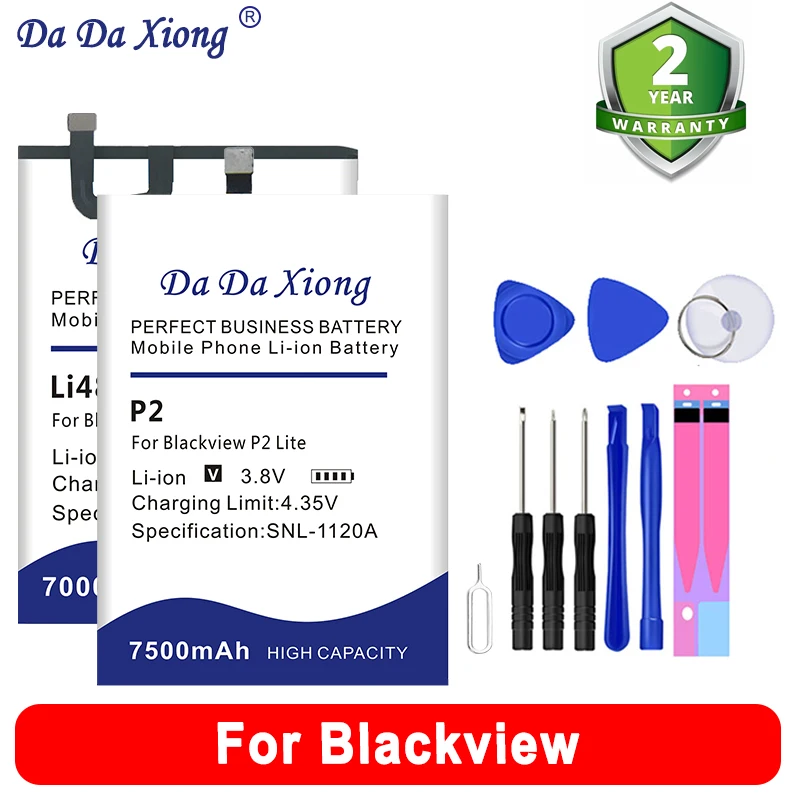 P10000 R6 P2 Dk017 Li426587Htt Batteria Li486690Jly Per Blackview R6 A10 A70 A80 A90 A100 P2 P10000 Lite Pro + Tool