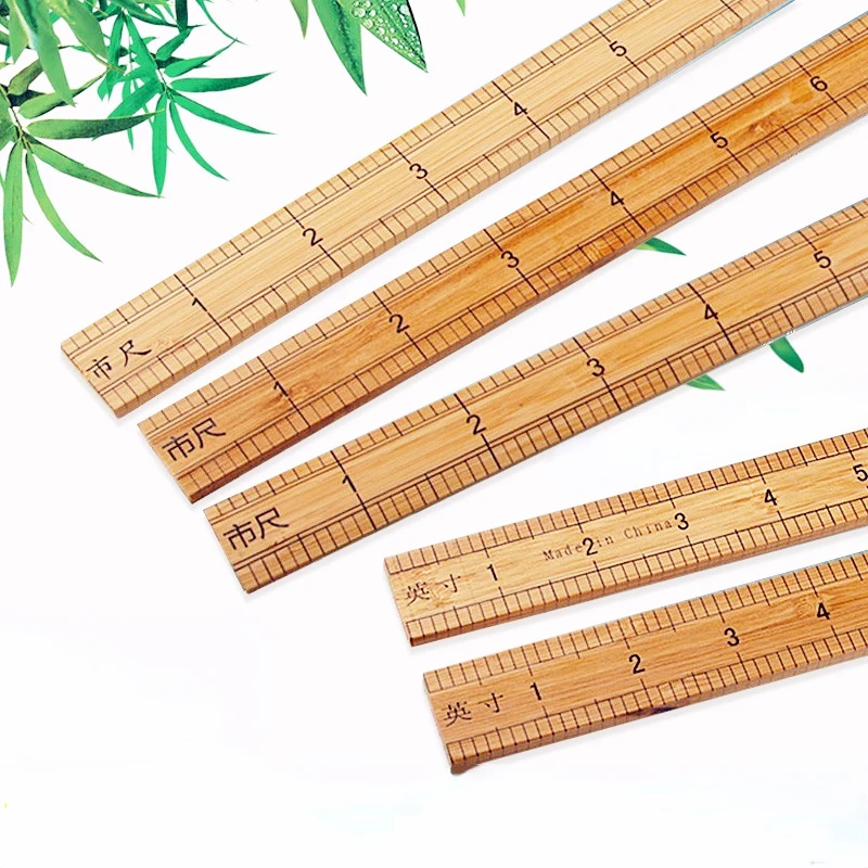 60Cm Bamboo Curved Ruler Cutting Tailor Measuring Tape 23-Inch Bamboo Ruler 17 Chi Tailor Tools