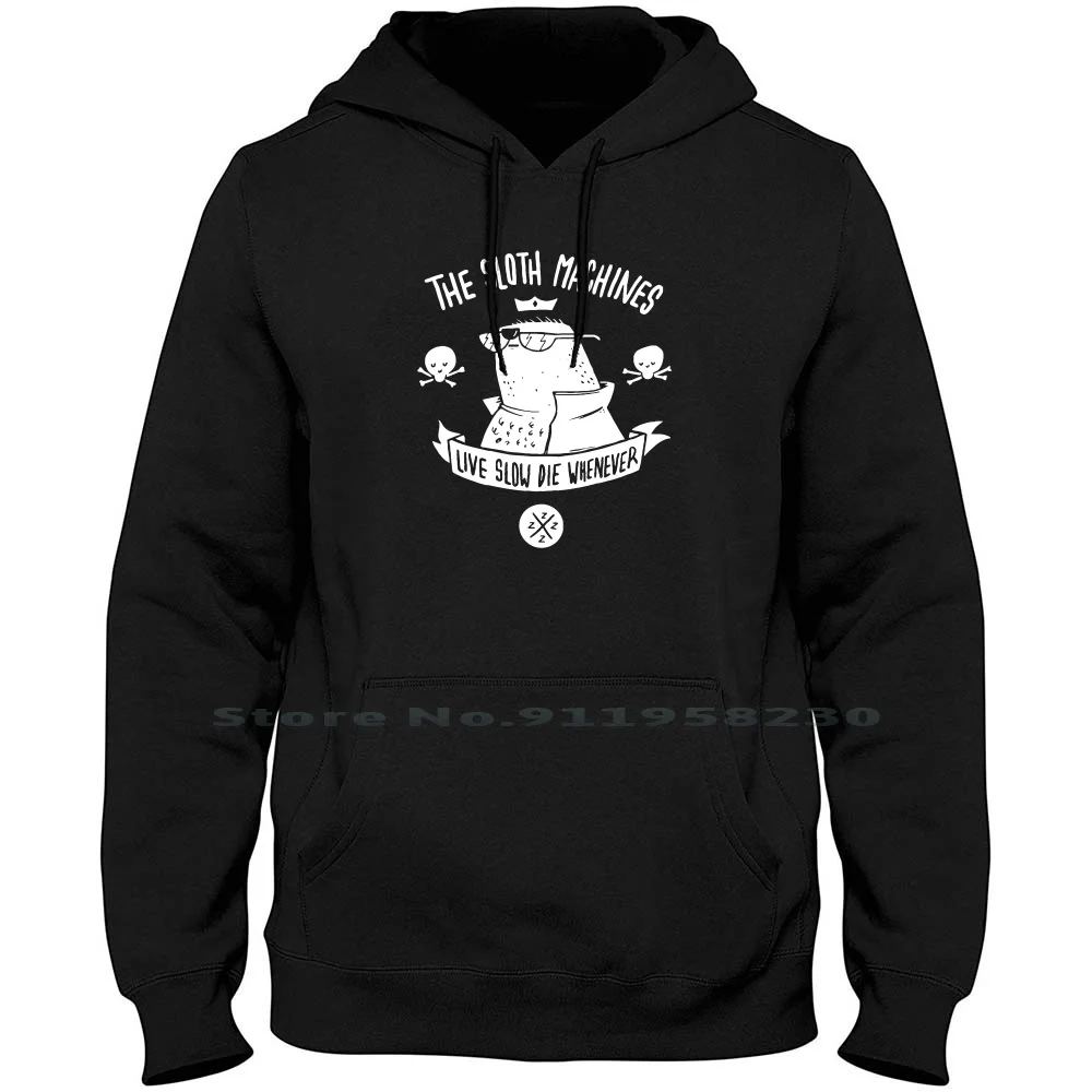 Sloth Machines Uomo Donna Felpa Con Cappuccio Maglione 6Xl Big Size Cotton Machine Cartoon Sloth Movie Comic Tage Slot Ines Game Age Chi